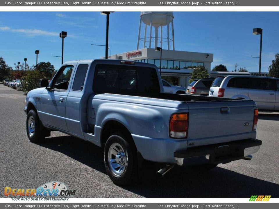 1998 Ford Ranger XLT Extended Cab Light Denim Blue Metallic / Medium Graphite Photo #3
