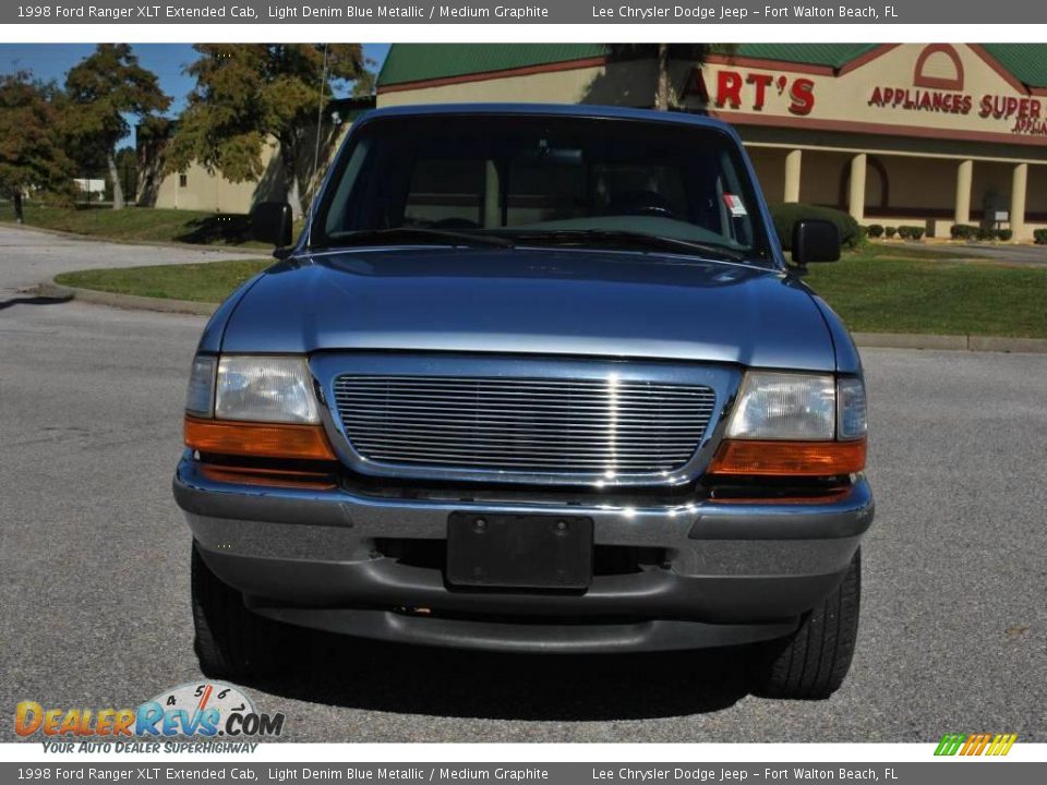1998 Ford Ranger XLT Extended Cab Light Denim Blue Metallic / Medium Graphite Photo #8