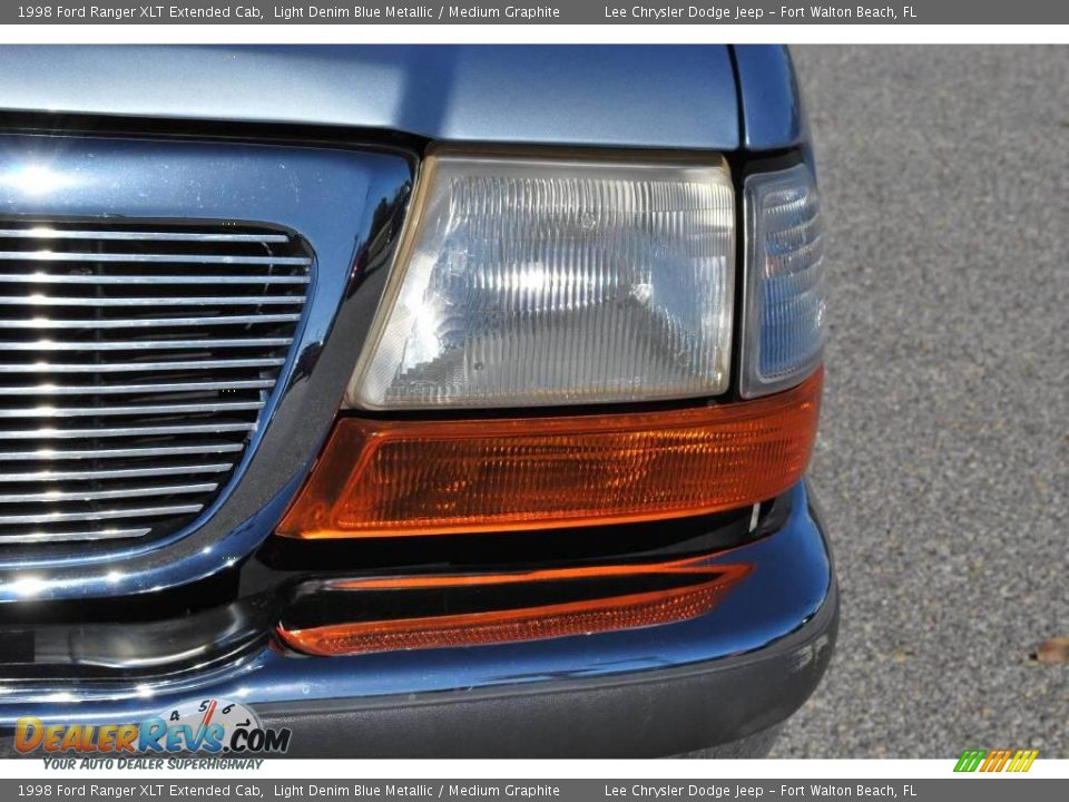 1998 Ford Ranger XLT Extended Cab Light Denim Blue Metallic / Medium Graphite Photo #9