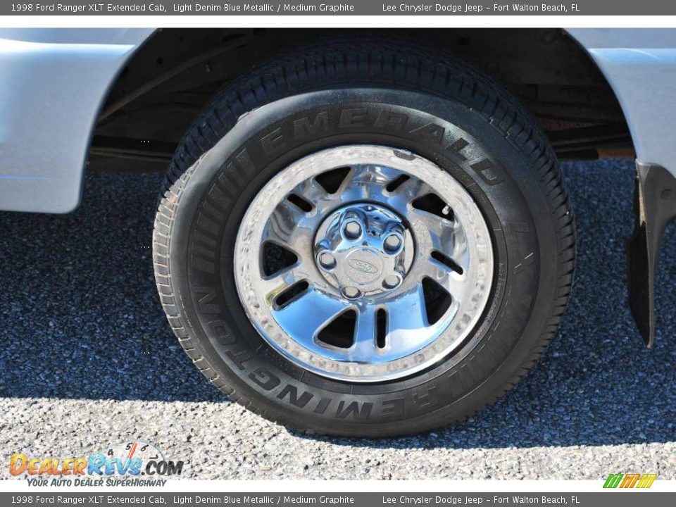 1998 Ford Ranger XLT Extended Cab Light Denim Blue Metallic / Medium Graphite Photo #11
