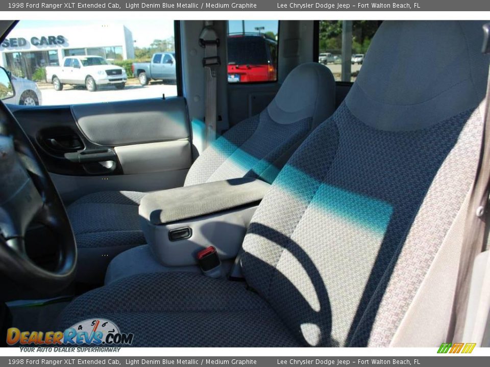 1998 Ford Ranger XLT Extended Cab Light Denim Blue Metallic / Medium Graphite Photo #14