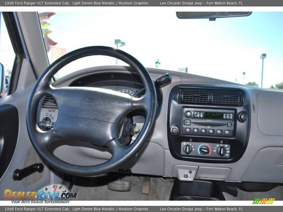 1998 Ford Ranger XLT Extended Cab Light Denim Blue Metallic / Medium Graphite Photo #18