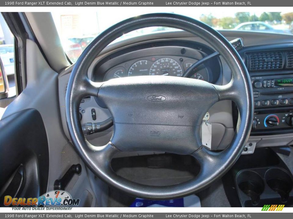 1998 Ford Ranger XLT Extended Cab Light Denim Blue Metallic / Medium Graphite Photo #19