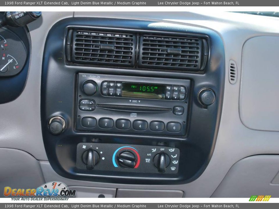 1998 Ford Ranger XLT Extended Cab Light Denim Blue Metallic / Medium Graphite Photo #20