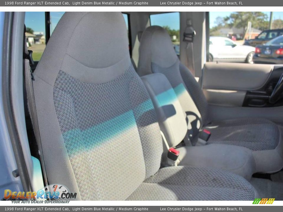 1998 Ford Ranger XLT Extended Cab Light Denim Blue Metallic / Medium Graphite Photo #21
