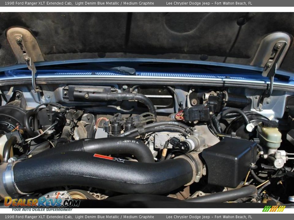 1998 Ford Ranger XLT Extended Cab Light Denim Blue Metallic / Medium Graphite Photo #23