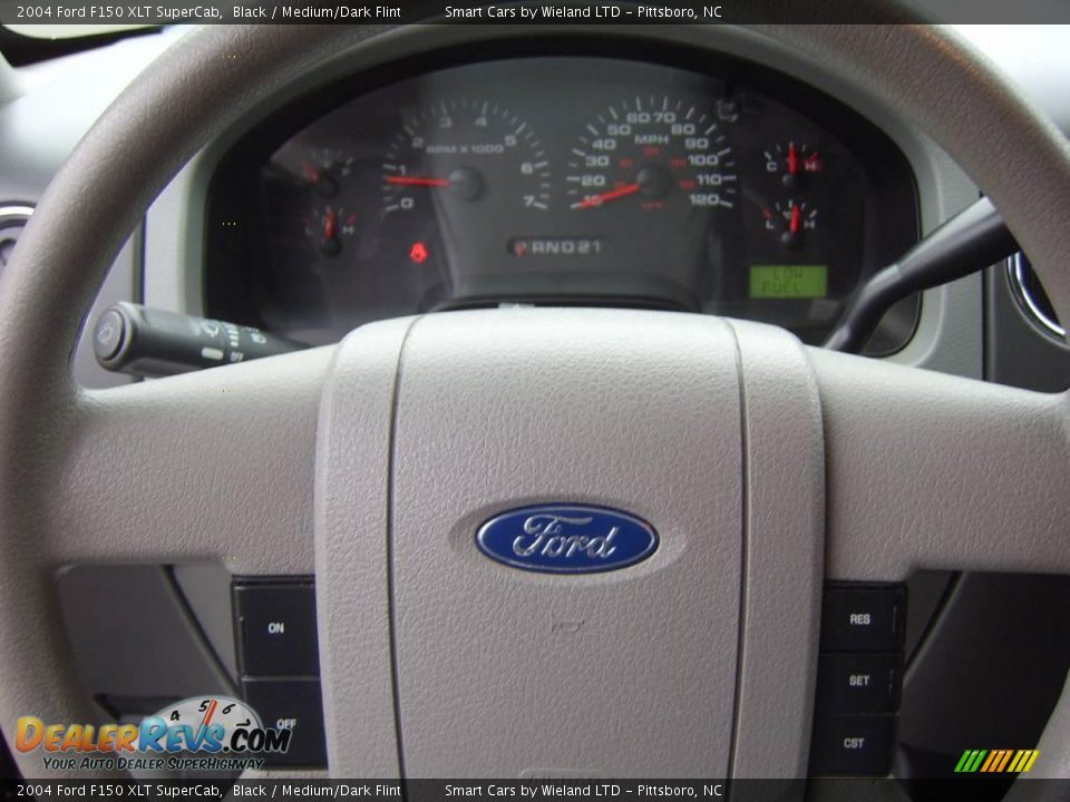 2004 Ford F150 XLT SuperCab Black / Medium/Dark Flint Photo #15