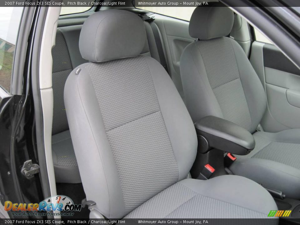 2007 Ford Focus ZX3 SES Coupe Pitch Black / Charcoal/Light Flint Photo #7