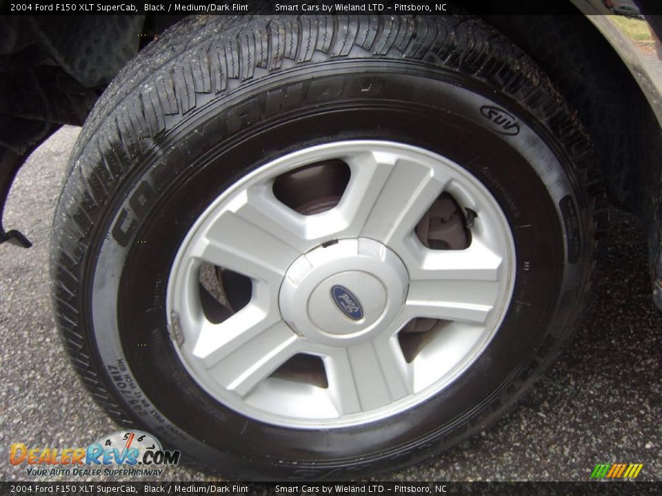 2004 Ford F150 XLT SuperCab Black / Medium/Dark Flint Photo #19