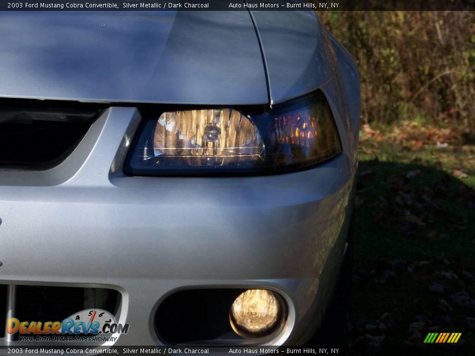2003 Ford Mustang Cobra Convertible Silver Metallic / Dark Charcoal Photo #11