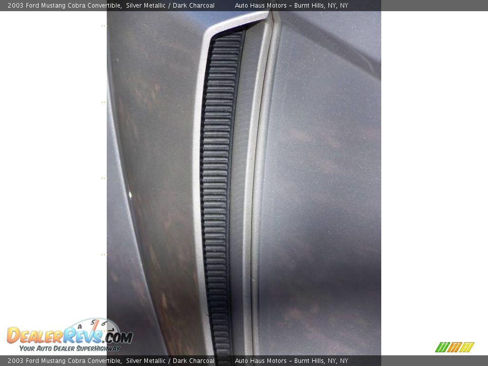 2003 Ford Mustang Cobra Convertible Silver Metallic / Dark Charcoal Photo #13