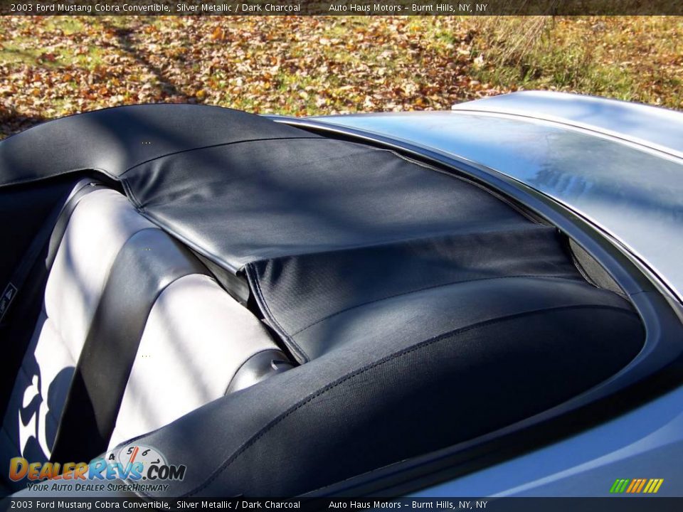 2003 Ford Mustang Cobra Convertible Silver Metallic / Dark Charcoal Photo #15