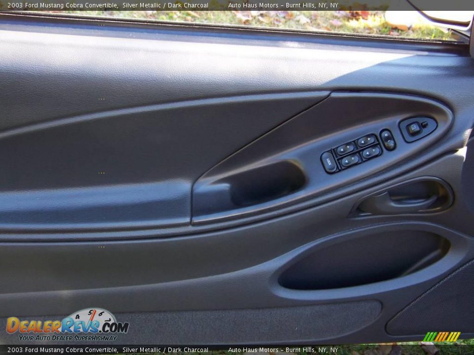 2003 Ford Mustang Cobra Convertible Silver Metallic / Dark Charcoal Photo #19