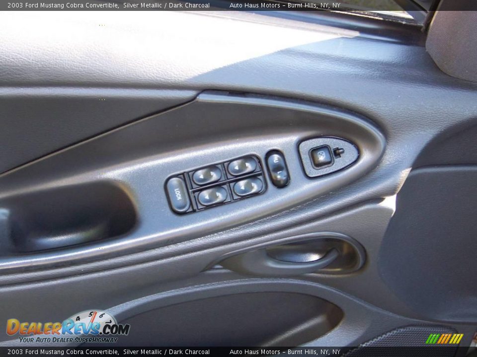2003 Ford Mustang Cobra Convertible Silver Metallic / Dark Charcoal Photo #20