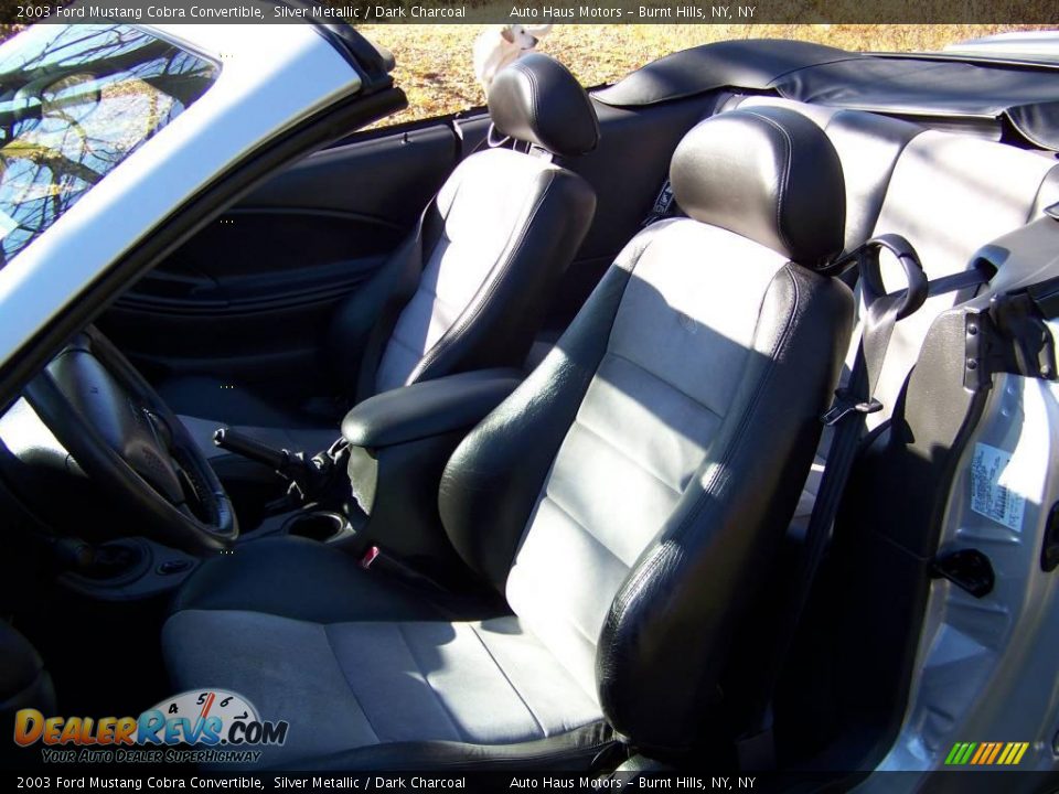 2003 Ford Mustang Cobra Convertible Silver Metallic / Dark Charcoal Photo #21