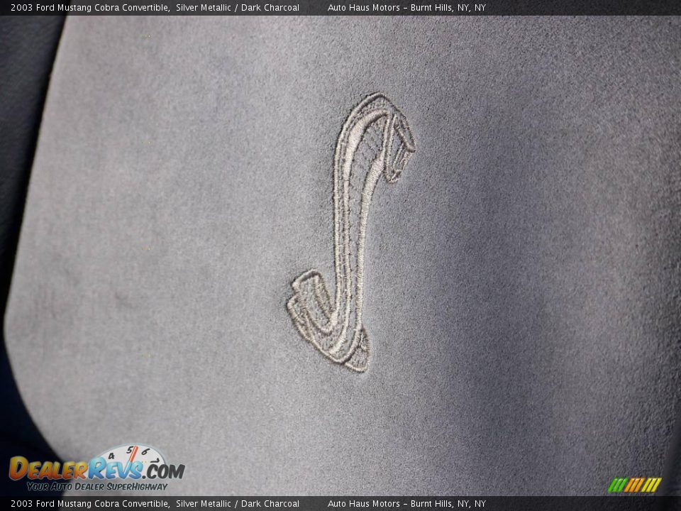2003 Ford Mustang Cobra Convertible Silver Metallic / Dark Charcoal Photo #22