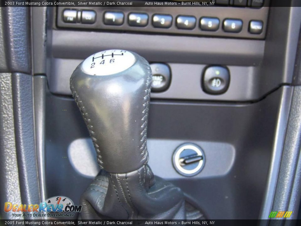 2003 Ford Mustang Cobra Convertible Silver Metallic / Dark Charcoal Photo #26