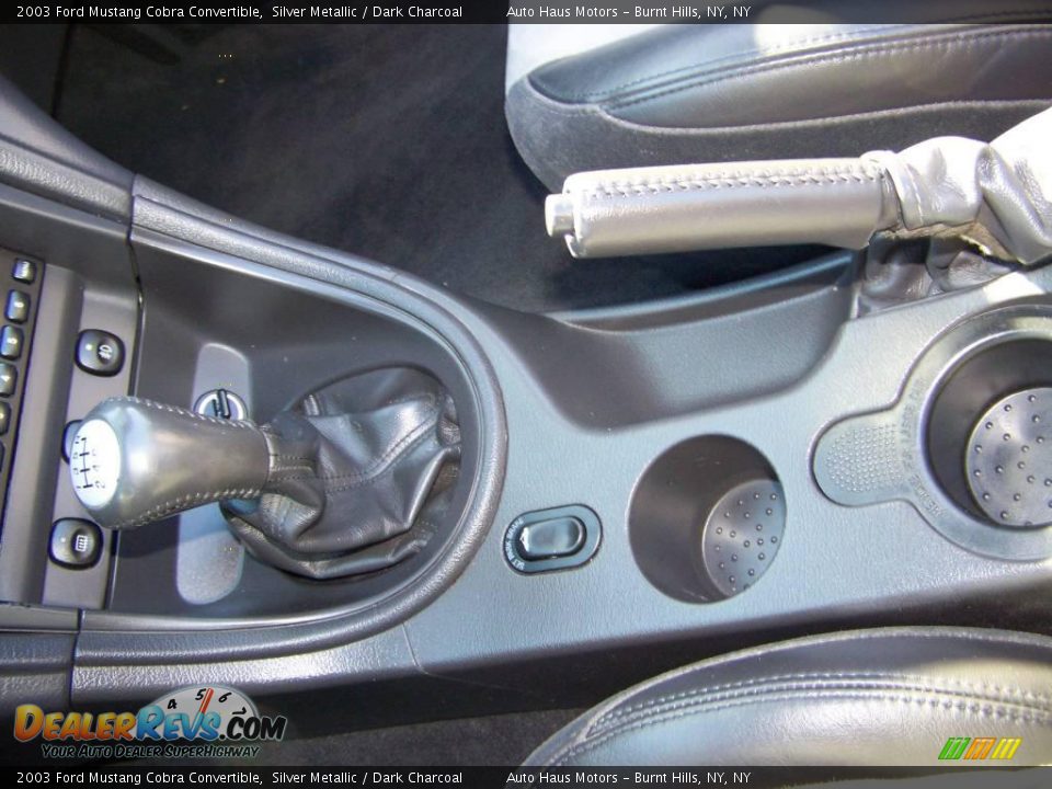2003 Ford Mustang Cobra Convertible Silver Metallic / Dark Charcoal Photo #27