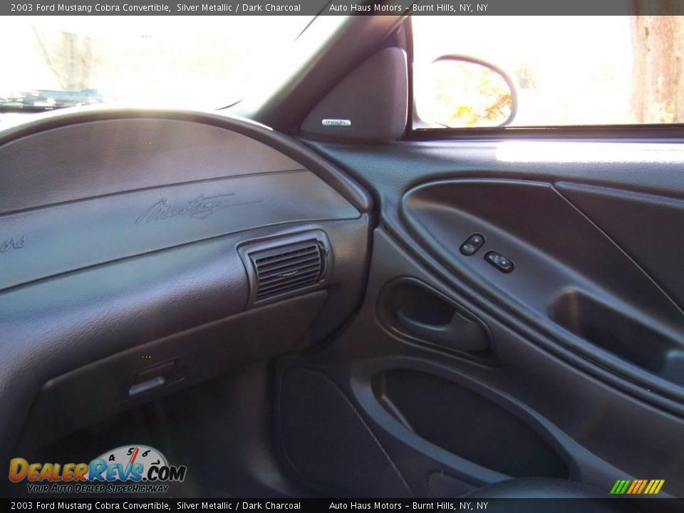 2003 Ford Mustang Cobra Convertible Silver Metallic / Dark Charcoal Photo #28