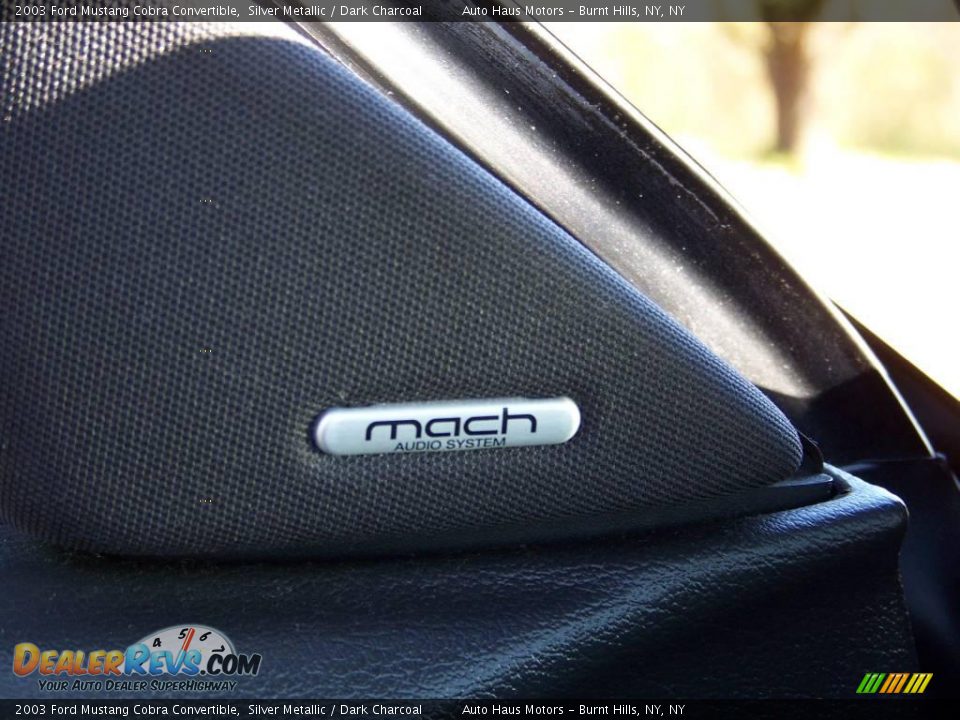 2003 Ford Mustang Cobra Convertible Silver Metallic / Dark Charcoal Photo #29