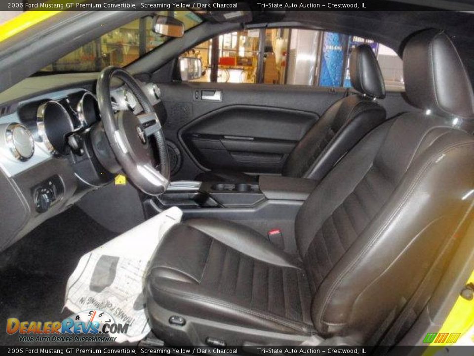 2006 Ford Mustang GT Premium Convertible Screaming Yellow / Dark Charcoal Photo #4