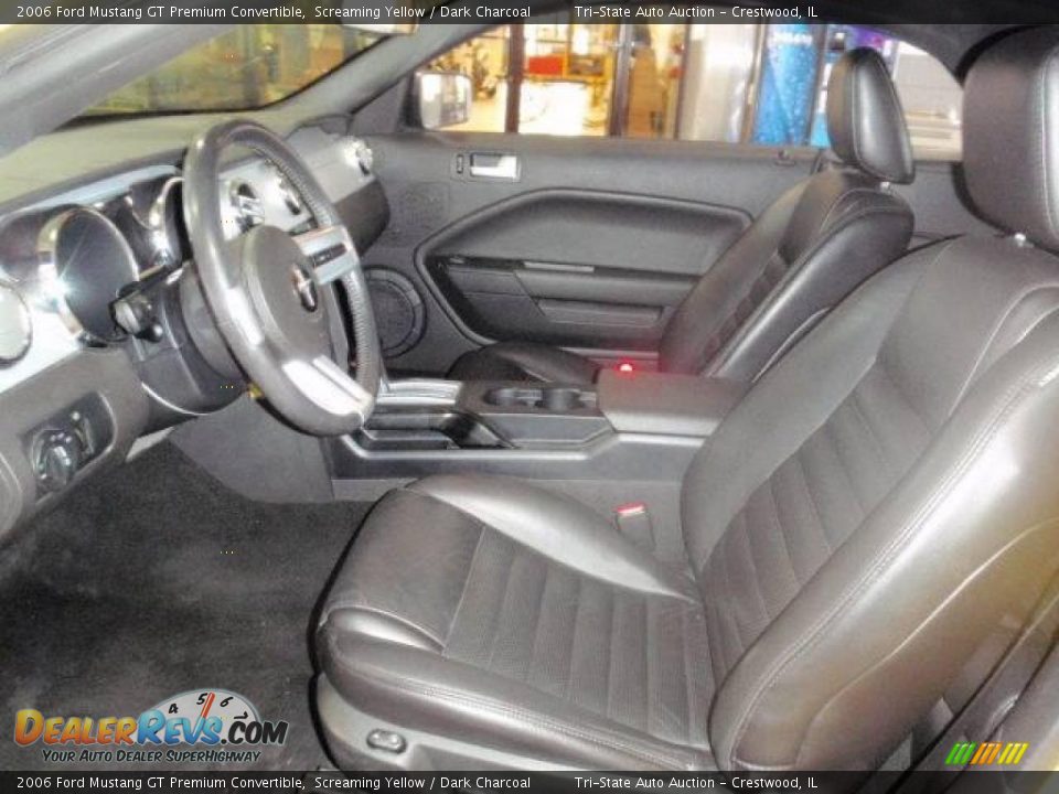 2006 Ford Mustang GT Premium Convertible Screaming Yellow / Dark Charcoal Photo #5
