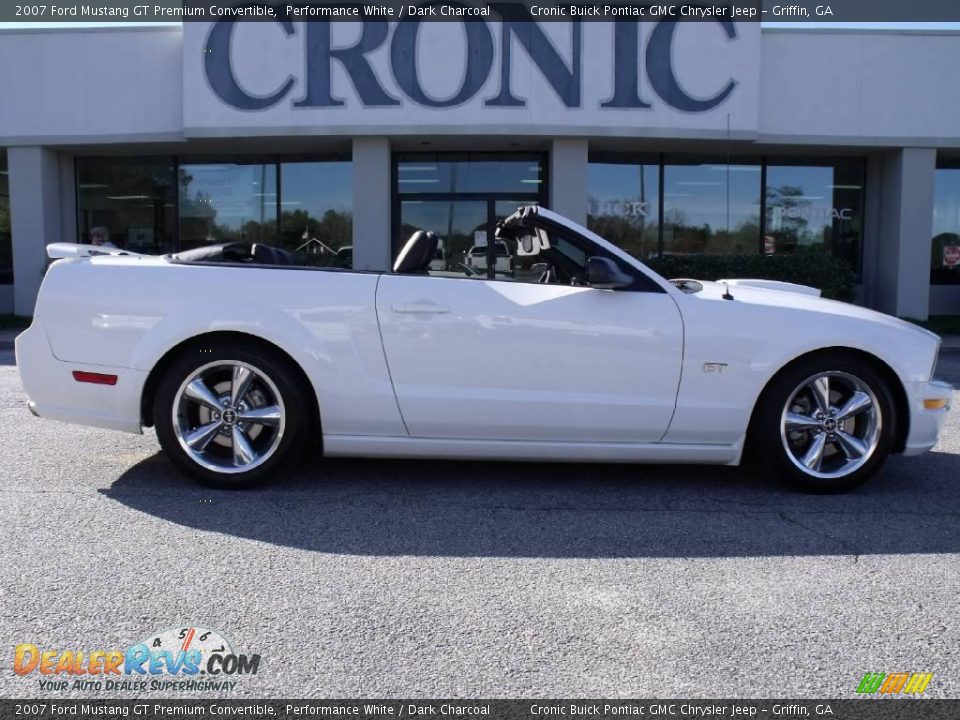2007 Ford Mustang GT Premium Convertible Performance White / Dark Charcoal Photo #1