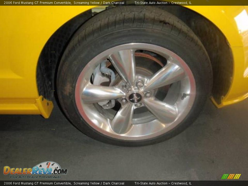 2006 Ford Mustang GT Premium Convertible Screaming Yellow / Dark Charcoal Photo #11