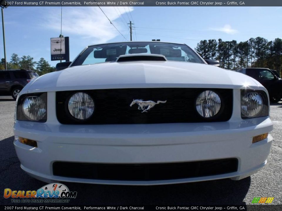 2007 Ford Mustang GT Premium Convertible Performance White / Dark Charcoal Photo #3