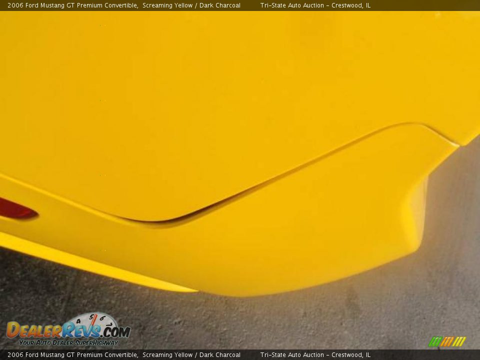 2006 Ford Mustang GT Premium Convertible Screaming Yellow / Dark Charcoal Photo #15