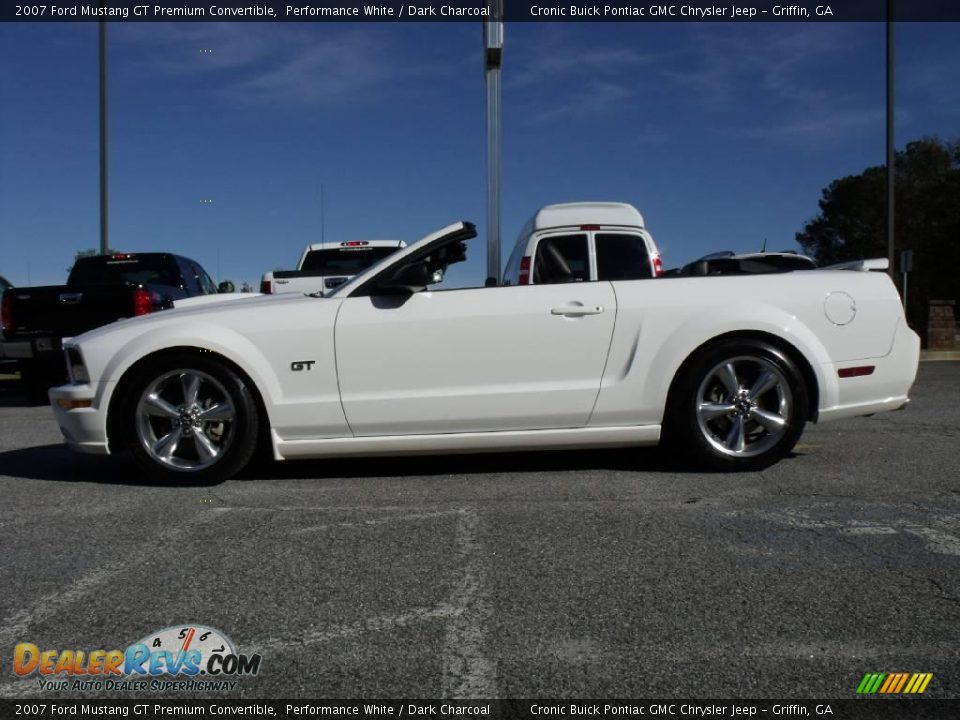 2007 Ford Mustang GT Premium Convertible Performance White / Dark Charcoal Photo #5