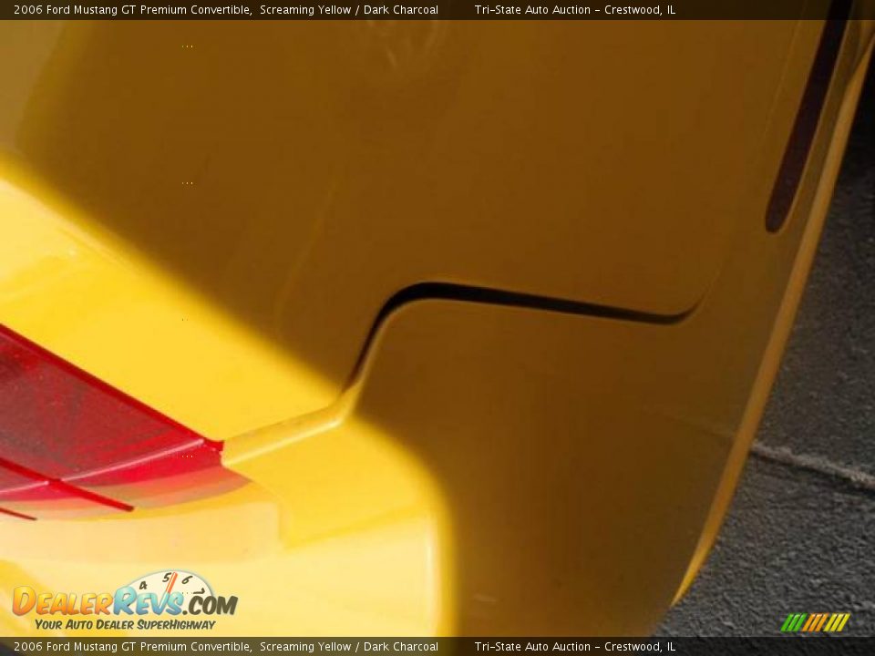 2006 Ford Mustang GT Premium Convertible Screaming Yellow / Dark Charcoal Photo #16