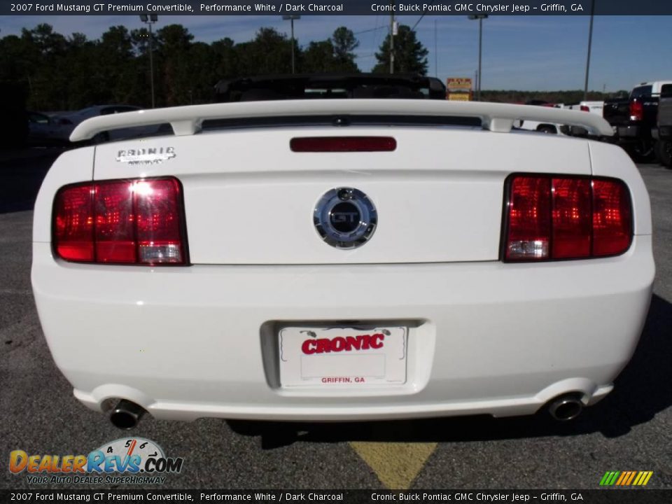 2007 Ford Mustang GT Premium Convertible Performance White / Dark Charcoal Photo #7