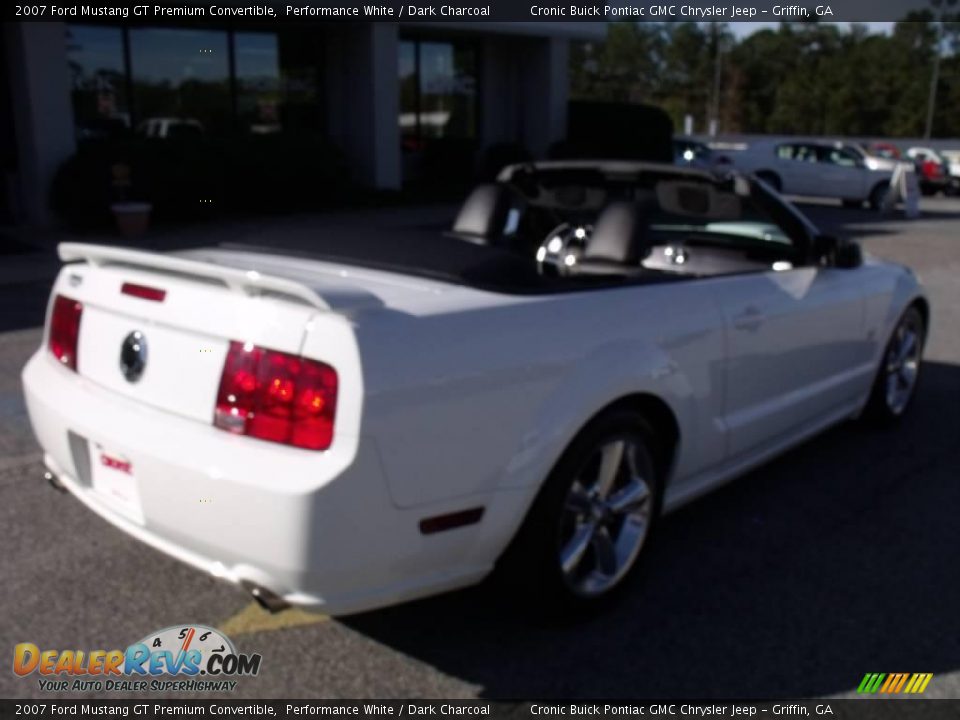 2007 Ford Mustang GT Premium Convertible Performance White / Dark Charcoal Photo #8