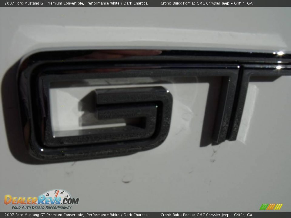 2007 Ford Mustang GT Premium Convertible Performance White / Dark Charcoal Photo #9