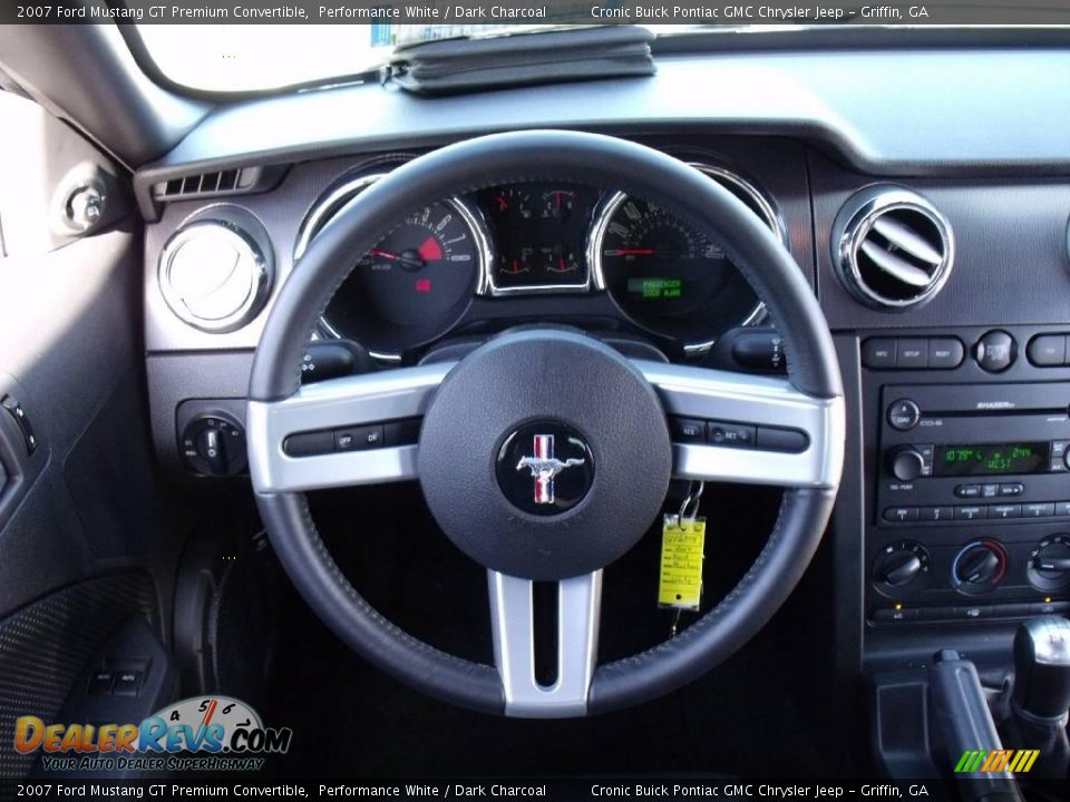 2007 Ford Mustang GT Premium Convertible Performance White / Dark Charcoal Photo #15