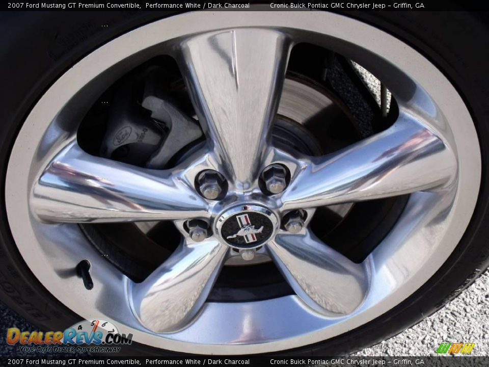 2007 Ford Mustang GT Premium Convertible Performance White / Dark Charcoal Photo #16