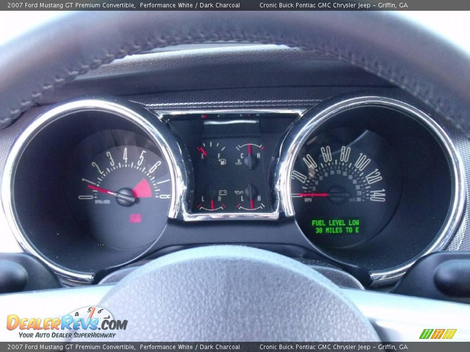 2007 Ford Mustang GT Premium Convertible Performance White / Dark Charcoal Photo #17