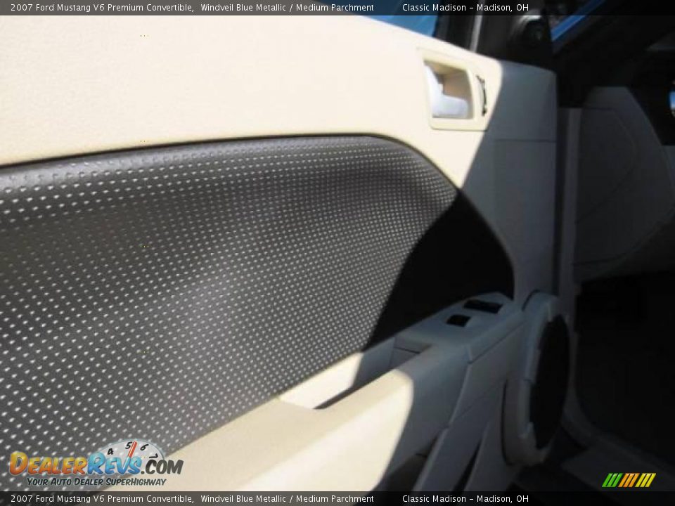 2007 Ford Mustang V6 Premium Convertible Windveil Blue Metallic / Medium Parchment Photo #12
