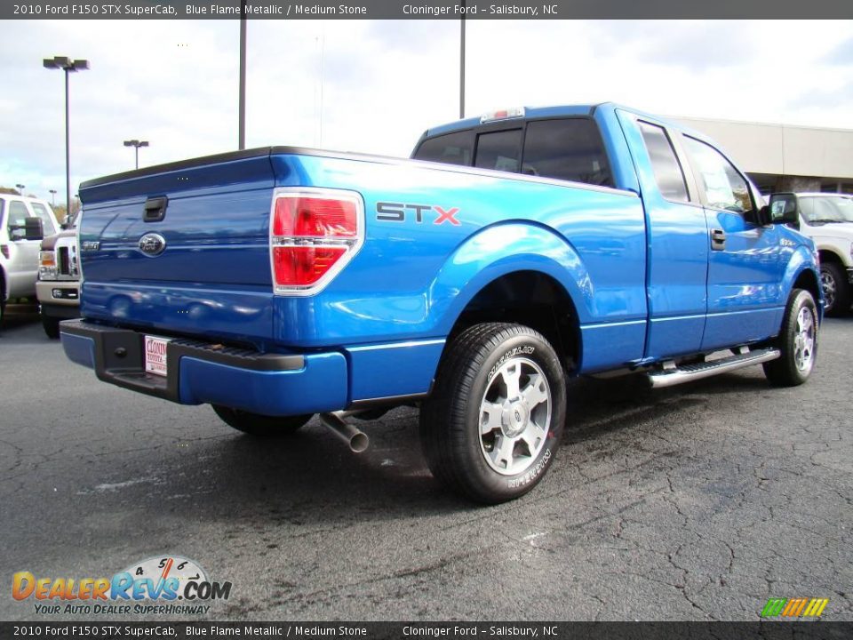 2010 Ford F150 STX SuperCab Blue Flame Metallic / Medium Stone Photo #3