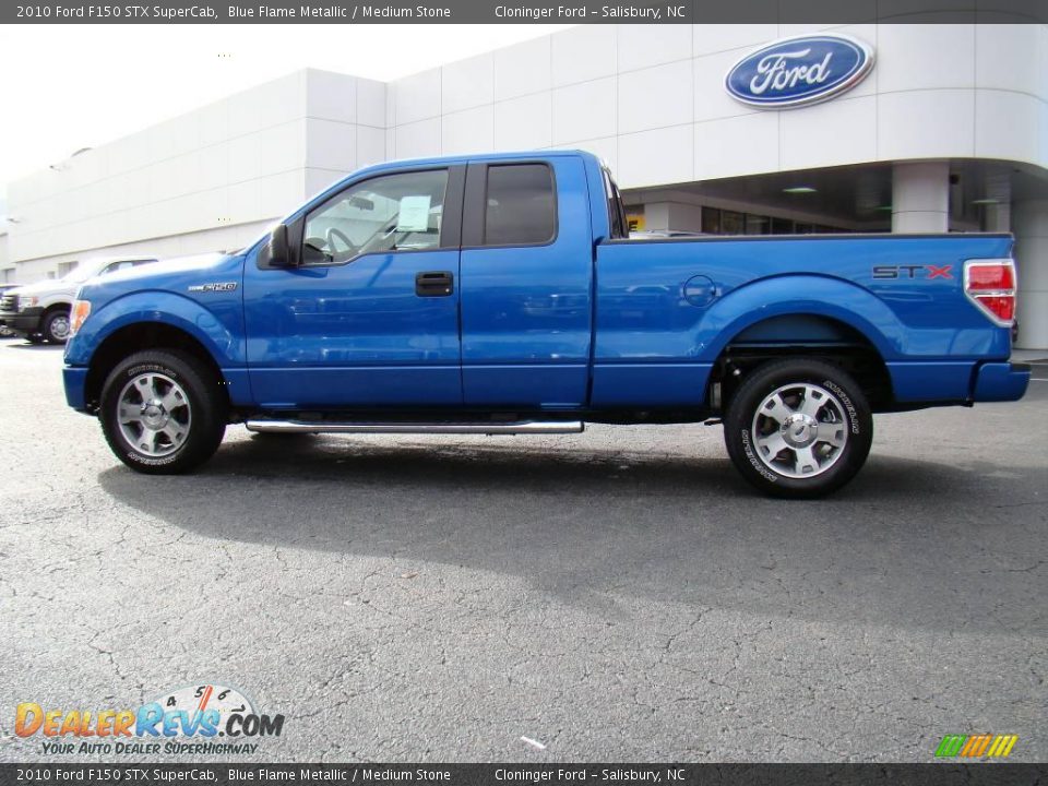 2010 Ford F150 STX SuperCab Blue Flame Metallic / Medium Stone Photo #5