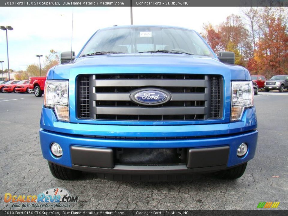 2010 Ford F150 STX SuperCab Blue Flame Metallic / Medium Stone Photo #7