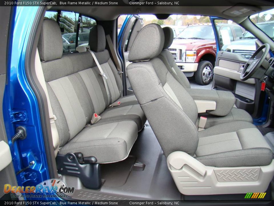 2010 Ford F150 STX SuperCab Blue Flame Metallic / Medium Stone Photo #12
