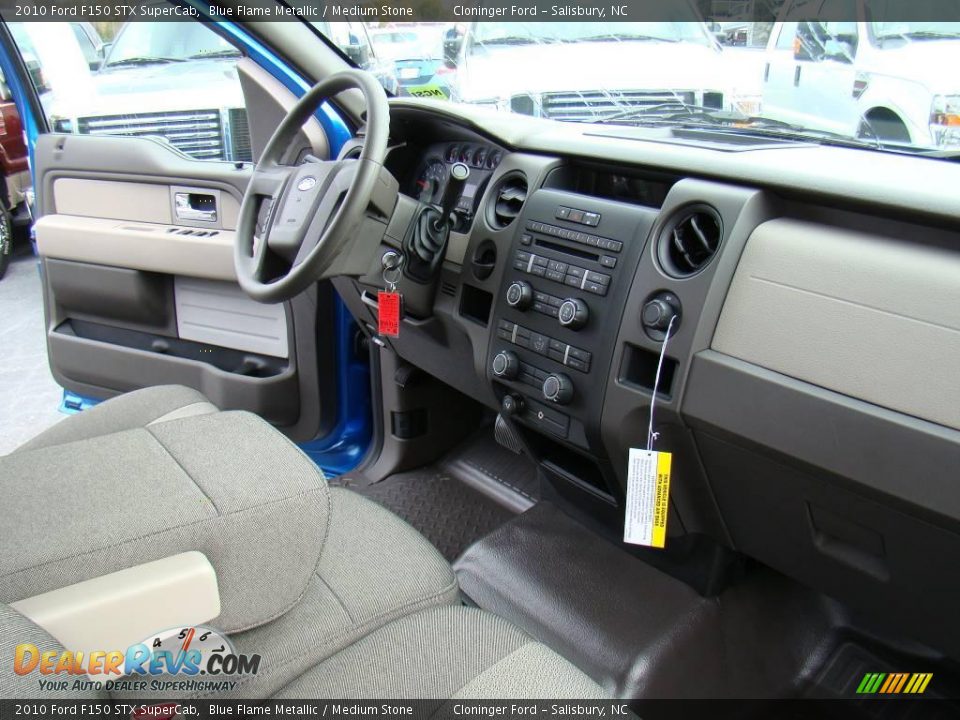 2010 Ford F150 STX SuperCab Blue Flame Metallic / Medium Stone Photo #13