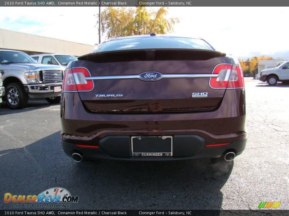 2010 Ford Taurus SHO AWD Cinnamon Red Metallic / Charcoal Black Photo #4