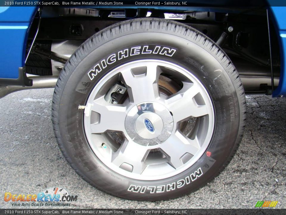 2010 Ford F150 STX SuperCab Blue Flame Metallic / Medium Stone Photo #16