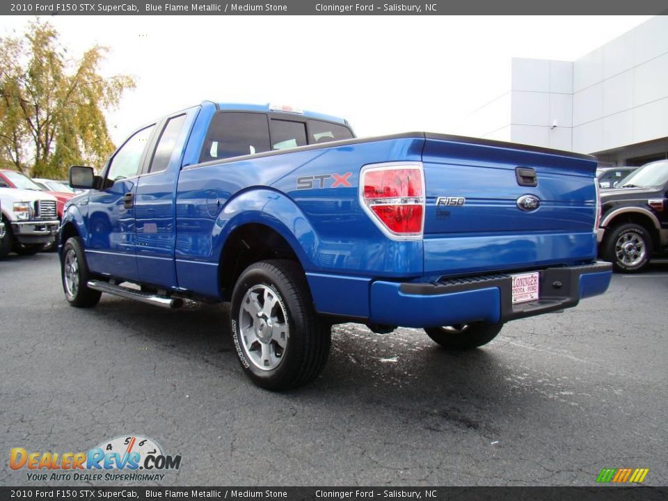 2010 Ford F150 STX SuperCab Blue Flame Metallic / Medium Stone Photo #25