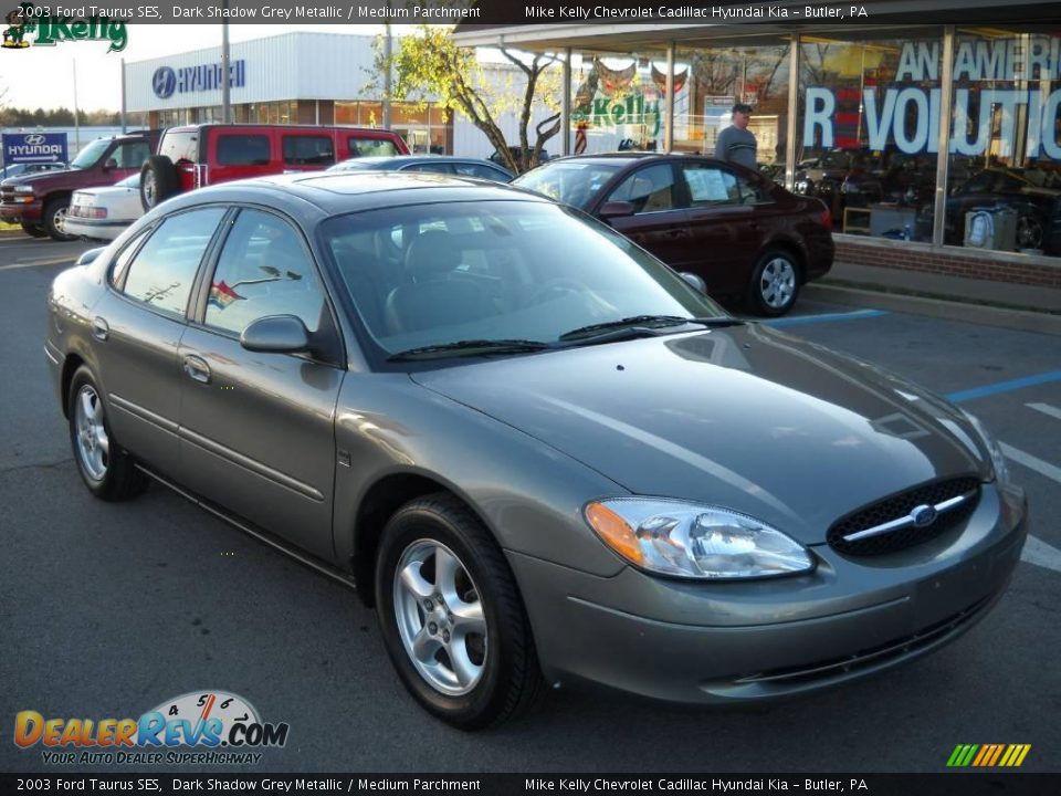 2003 Ford Taurus SES Dark Shadow Grey Metallic / Medium Parchment Photo #1
