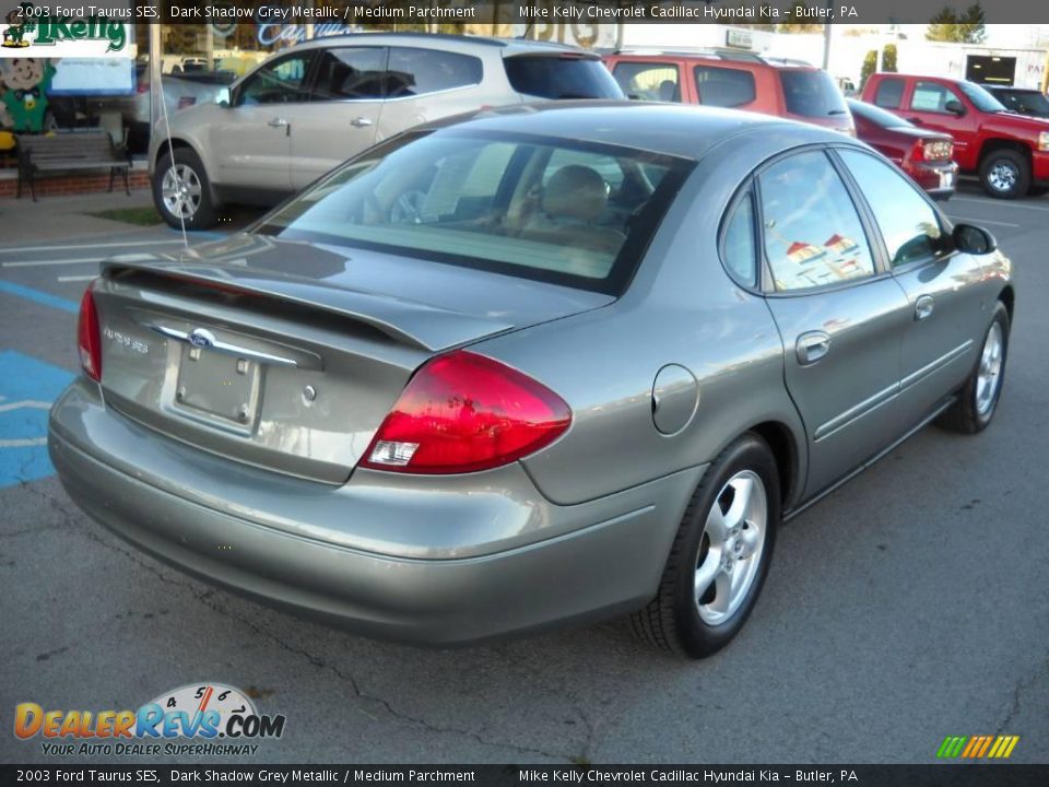 2003 Ford Taurus SES Dark Shadow Grey Metallic / Medium Parchment Photo #3