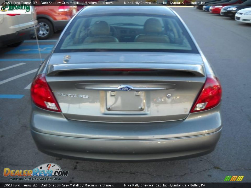 2003 Ford Taurus SES Dark Shadow Grey Metallic / Medium Parchment Photo #4